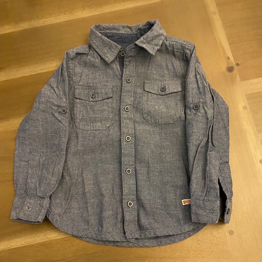 Hudson Toddler Button Down Long Sleeve Shirt